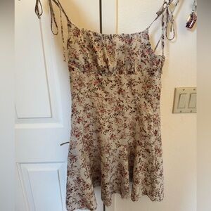 SHEIN Flowy Floral Print Strappy Dress
